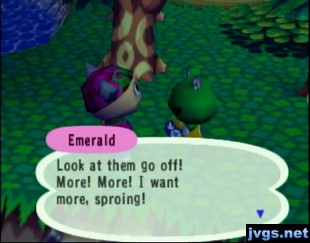 Emerald: Look at them go off! More! More! I want more!