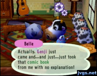 Belle: Actually, Genji just came and took the comic book from me with no explanation!