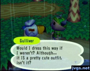 Gulliver: Would I dress this way if I wasn't a sailor? Although it IS a pretty cute outfit, isn't it?