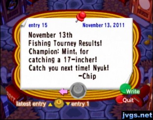 Champion: Mint, for catching a 17-incher!