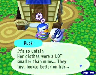 Puck: It's so unfair. Her clothes were a LOT smaller than mine... They just looked better on her...