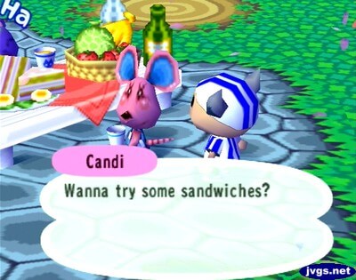 Candi: Wanna try some sandwiches?