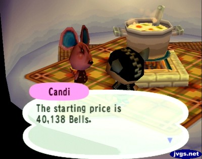 Candi: The starting price is 40,138 bells.