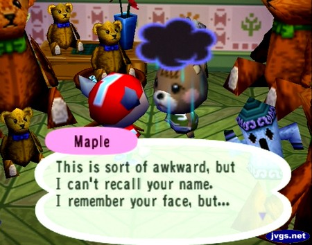 Maple: This is sort of awkward, but I can't recall your name. I remember your face, but...