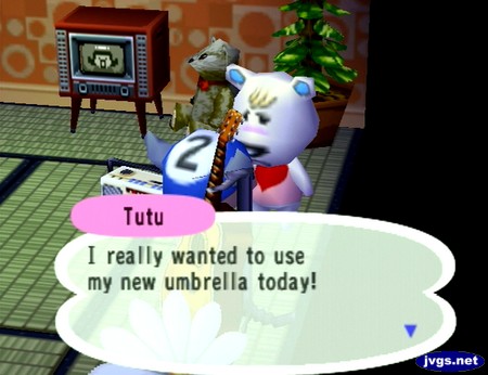 Tutu: I really wanted to use my new umbrella today!