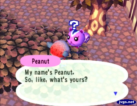 Peanut: My name's Peanut. So, like, what's yours?