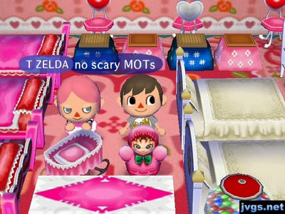 Lots of pink beds in TZ's obstacle course room.