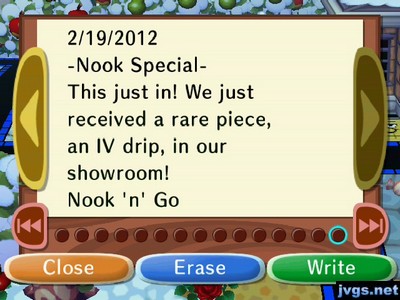 -Nook Special- This just in! We just received a rare piece, an IV drip, in our showroom! -Nook 'n' Go