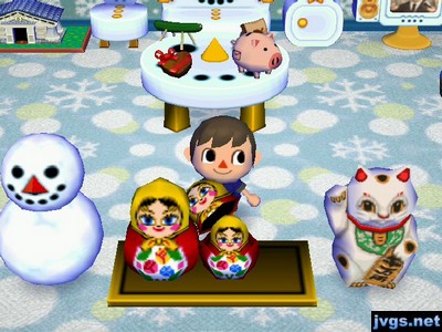 The matryoshka (Russian dolls) in Animal Crossing: City Folk (ACCF) for Nintendo Wii.