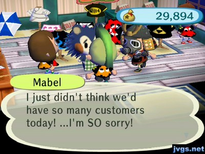 Mabel: I just didn't think we'd have so many customers today! ...I'm SO sorry!