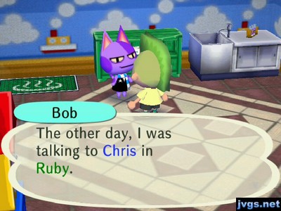 Bob: The other day, I was talking to Chris in Ruby.