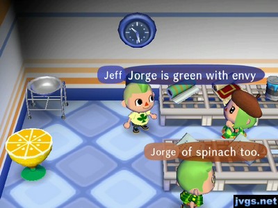 Jeff: Jorge is green with envy.