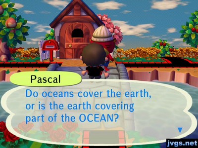 Pascal: Do oceans cover the earth, or is the earth covering part of the OCEAN?