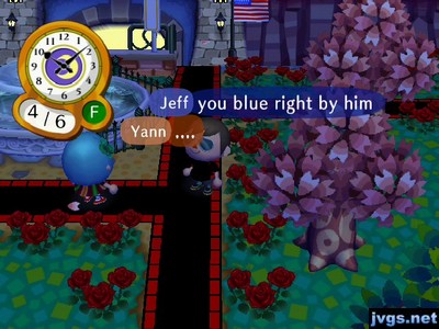 Jeff, to blue-haired Yann: You blue right by him.