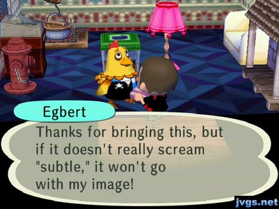 Egbert: Thanks for bringing this, but it doesn't really scream "subtle," it won't go with my image!