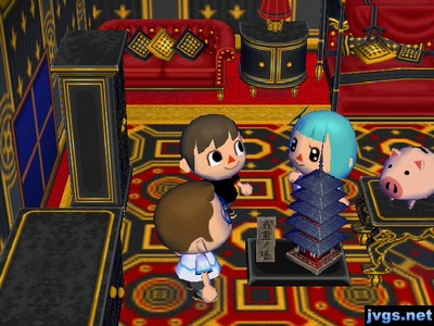 The pagoda that I got from Gulliver in Animal Crossing: City Folk.