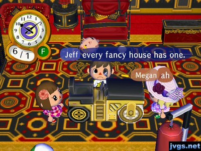 Jeff, with a steam roller in his house: Every fancy house has one.