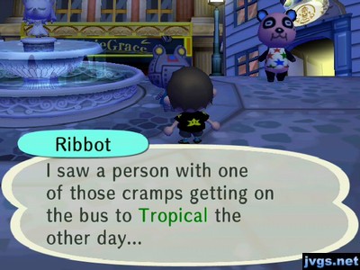 Ribbot: I saw a person with one of those cramps getting on the bus to Tropical the other day...