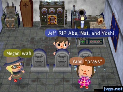 Jeff: RIP Abe, Nat, and Yoshi.