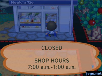 Sign on shop: CLOSED. SHOP HOURS 7:00 a.m.-1:00 a.m.