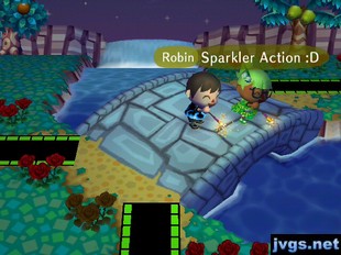 Robin: Sparkler action!