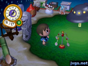 A merry-go-round item in Animal Crossing: City Folk.