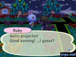 Ruby: Astro projector! Good evening! ...I guess?