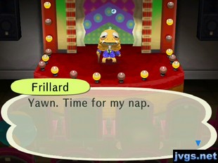 Frillard: Yawn. Time for my nap.