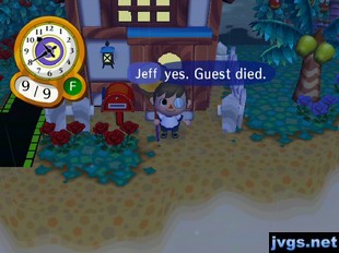 Jeff: Yes. Guest died.