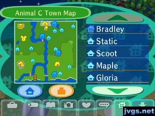 Animal C Town Map