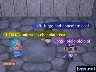 Jeff: Jorge had chocolate coal.