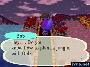 Bob: Hey, J. Do you know how to plant a jungle, with Del?