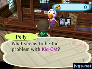 Pelly: What seems to be the problem with Kid Cat?