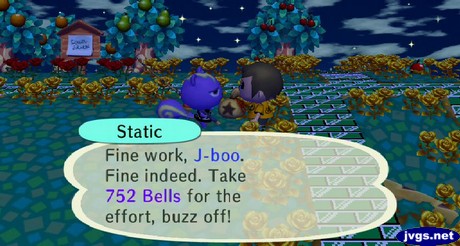 Static: Fine work, J-boo. Fine indeed. Take 752 bells for the effort, buzz off!