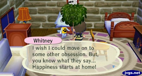 Whitney: I wish I could move on to some other obsession. But, you know what they say... Happiness starts at home!