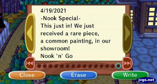 -Nook Special- This just in! We just received a rare piece, a common painting, in our showroom! Nook 'n' Go