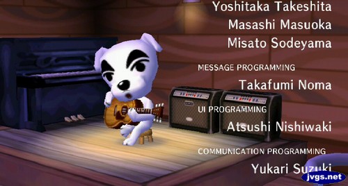 K.K. Slider belts out a tune.