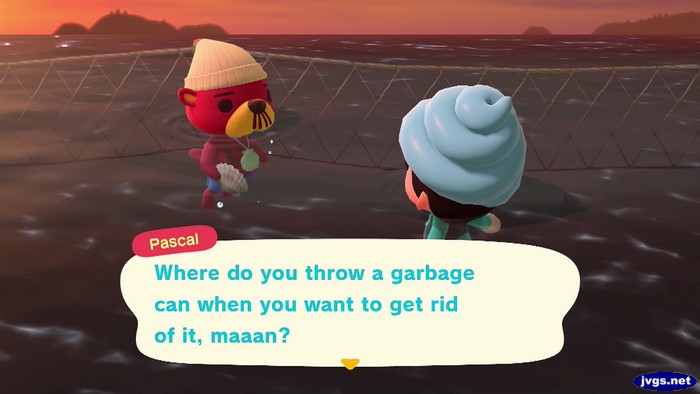 Pascal: Where do you throw a garbage can when you want to get rid of it, maaan?