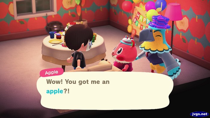 Apple: Wow! You got me an apple?!
