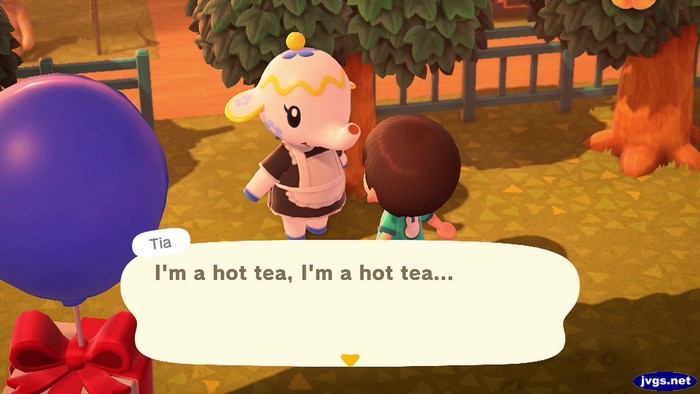 Tia: I'm a hot tea, I'm a hot tea...