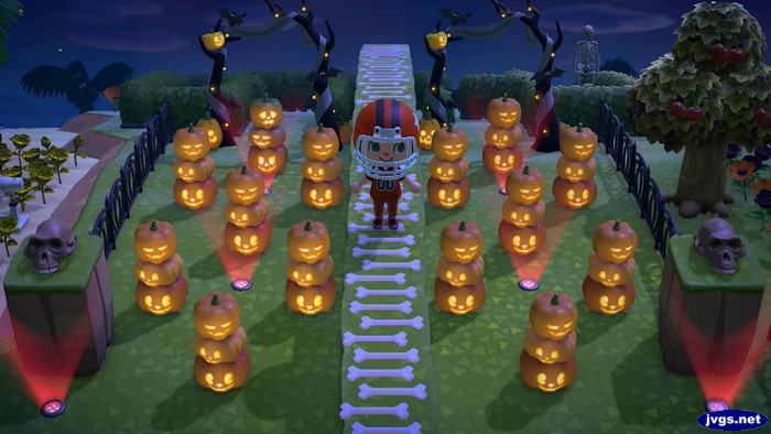 A bunch of spooky towers in my Halloween race course.