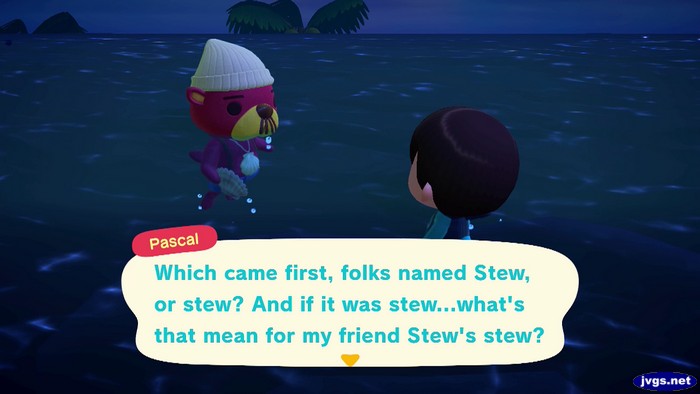 Pascal: Which came first, folks named Stew, or stew? And if it was stew...what's that mean for my friend Stew's stew?