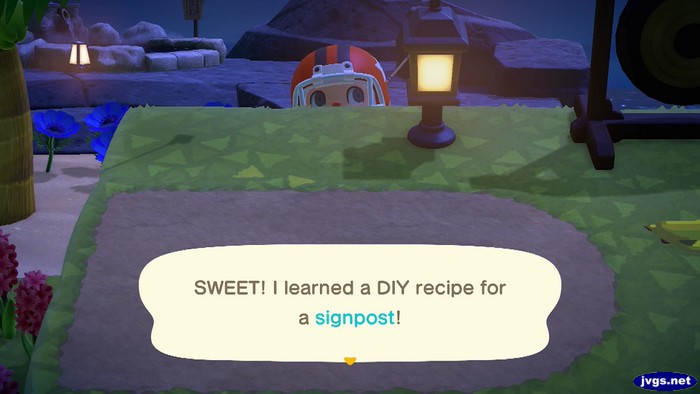 SWEET! I learned a DIY recipe for a signpost!