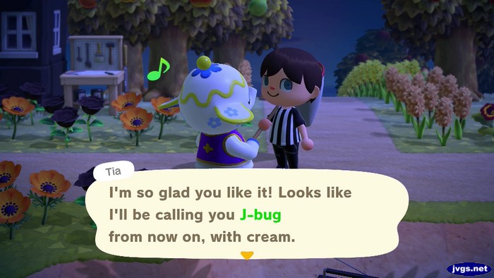 Tia: I'm so glad you like it! Looks like I'll be calling you J-bug from now on, with cream.