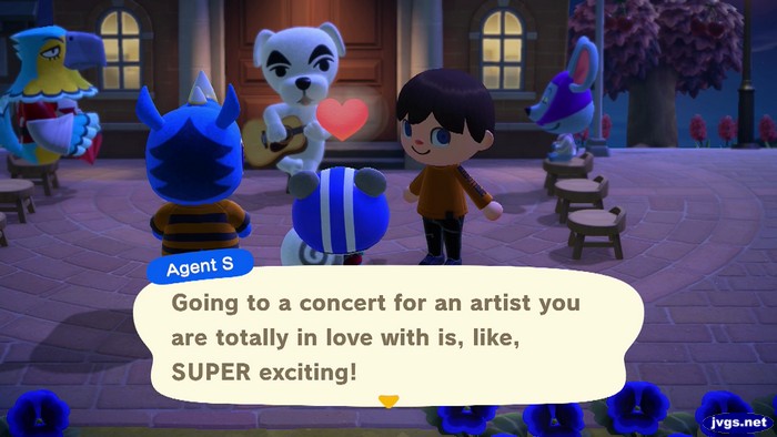 Agent S: Going to a concert for an artist you are totally in love with is, like, SUPER exciting!