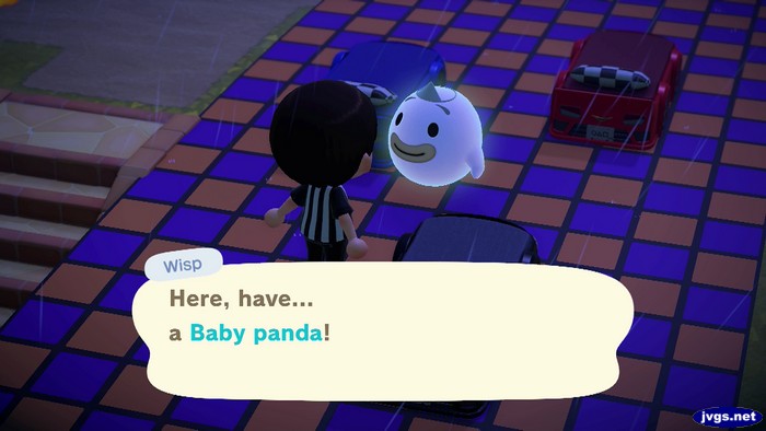 Wisp: Here, have... a baby panda!