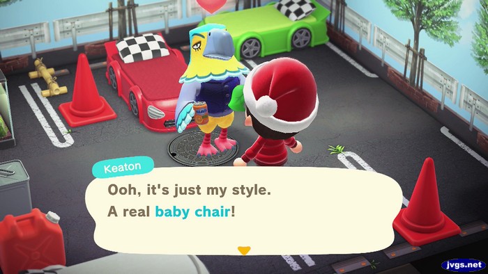 Keaton: Ooh, it's just my style. A real baby chair!