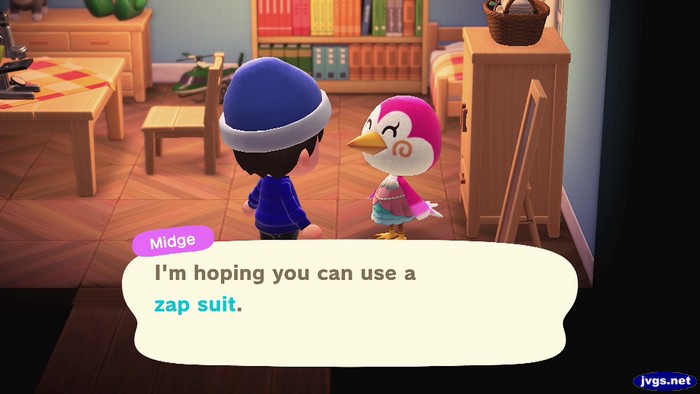 Midge: I'm hoping you can use a zap suit.