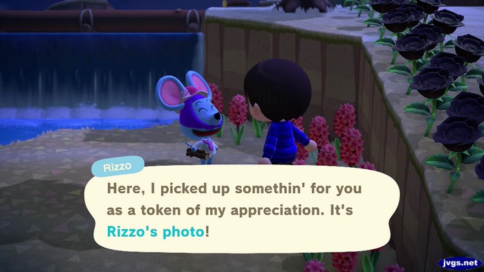 Rizzo: Here, I picked up somethin' for you as a token of my appreciation. It's Rizzo's photo!