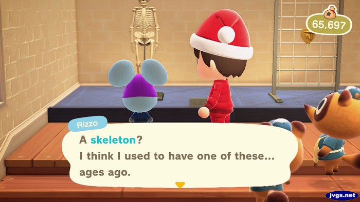Rizzo: A skeleton? I think I used to have one of these... ages ago.